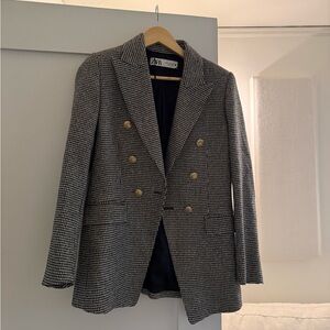 Black and White Houndstooth Blazer (worn once)